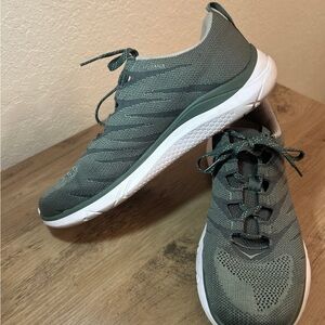 Hoka Women's Athletic Shoes in Green and White